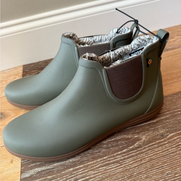 Bogs Sweetpea II Women's Plush Waterproof Chelsea Rain Boots NWT - Picture 5 of 12